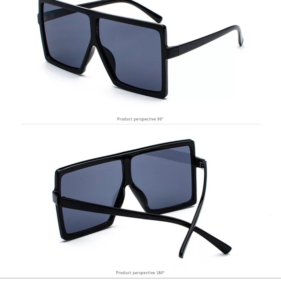 ☘OVERSIZED WOMEN'S FASHION SUNGLASSES-MATT BLACK ☘ - Picture 6 of 7